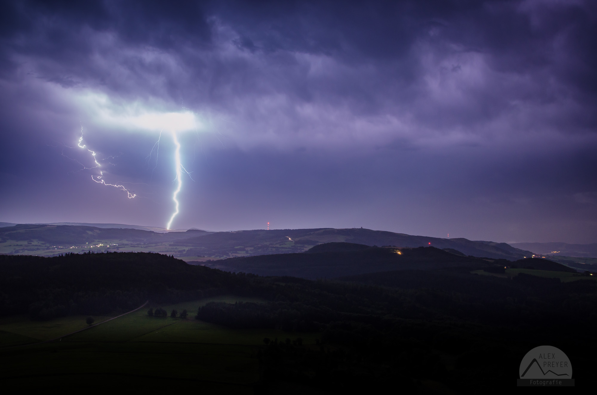 Gewitterfront in der Rhön